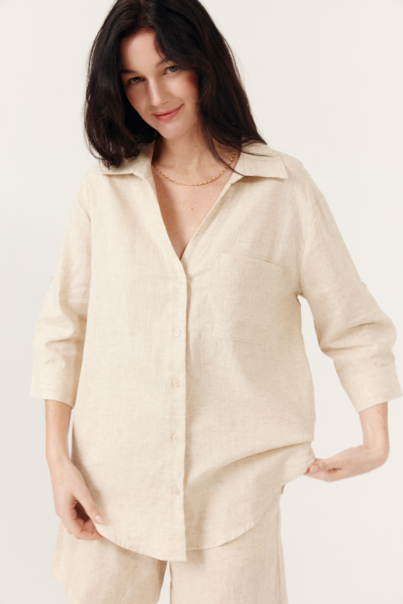 CAMISA AVELYNE COLOR BEIGE